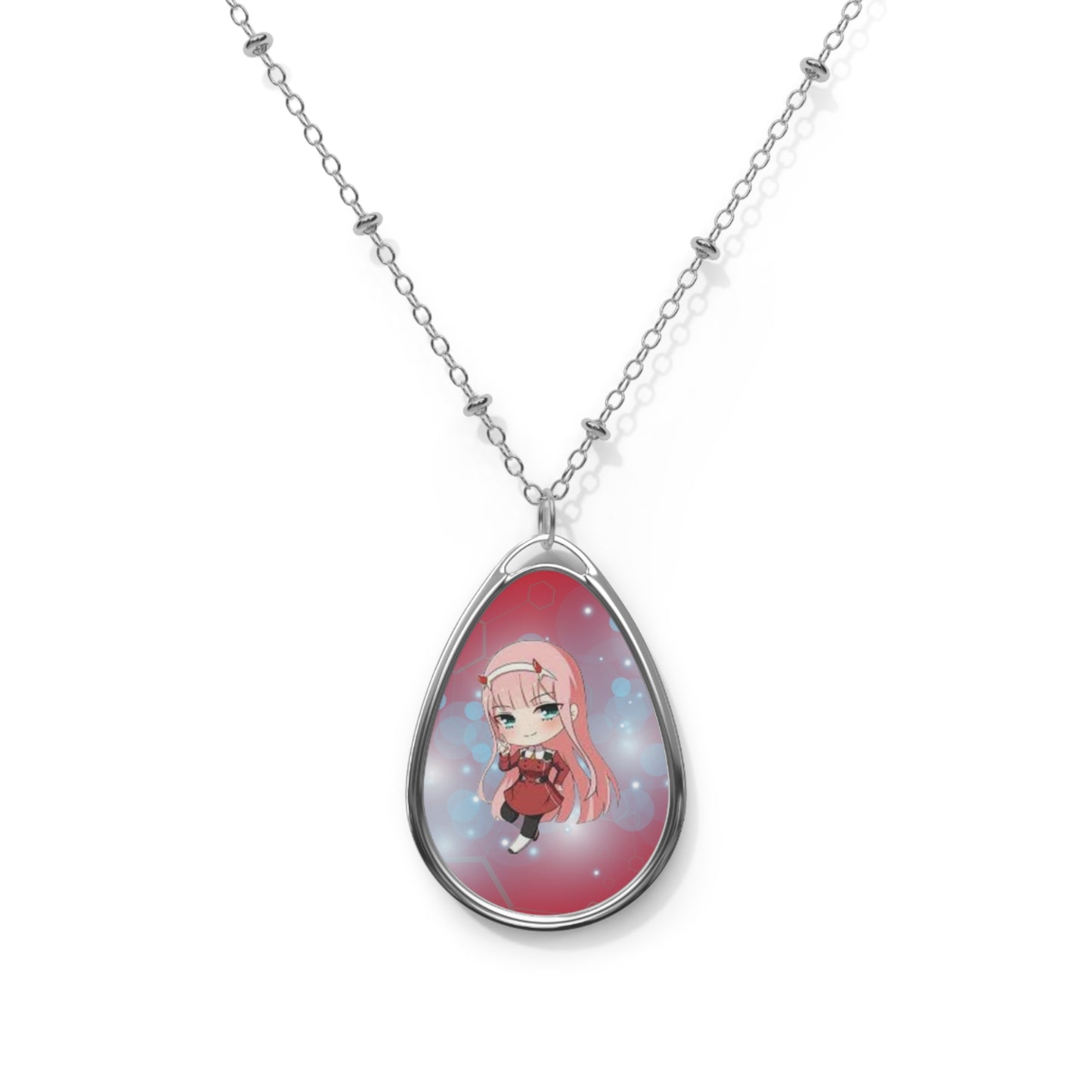 Zero Two Oval Necklace