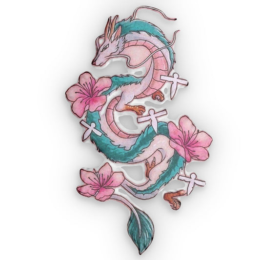 Haku Dragon Pillow